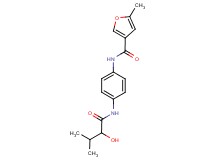 N-{4-[(2-hydroxy-3-methylbutanoyl)amino]phenyl}-5-methyl-3-furamide