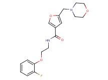 N-[2-(2-fluorophenoxy)ethyl]-5-(morpholin-4-ylmethyl)-3-furamide