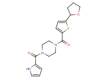 1-(1H-pyrrol-2-ylcarbonyl)-4-{[5-(tetrahydro-2-furanyl)-2-thienyl]carbonyl}piperazine