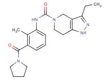 3-ethyl-N-[2-methyl-3-(pyrrolidin-1-ylcarbonyl)phenyl]-1,4,6,7-tetrahydro-5H-pyrazolo[4,3-c]pyridine-5-carboxamide