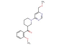 {1-[6-(methoxymethyl)pyrimidin-4-yl]piperidin-3-yl}(2-methoxyphenyl)methanone