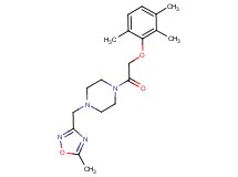 1-[(5-methyl-1,2,4-oxadiazol-3-yl)methyl]-4-[(2,3,6-trimethylphenoxy)acetyl]piperazine