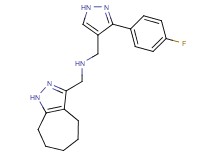 1-[3-(4-fluorophenyl)-1H-pyrazol-4-yl]-N-(1,4,5,6,7,8-hexahydrocyclohepta[c]pyrazol-3-ylmethyl)methanamine