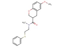 6-methoxy-N-methyl-N-[2-(phenylthio)ethyl]-3-chromanecarboxamide