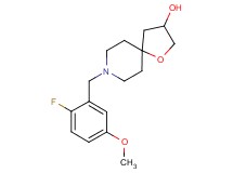 8-(2-fluoro-5-methoxybenzyl)-1-oxa-8-azaspiro[4.5]decan-3-ol