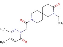 9-[(3,4-dimethyl-6-oxopyridazin-1(6H)-yl)acetyl]-2-ethyl-2,9-diazaspiro[5.5]undecan-3-one