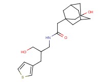 2-(3-hydroxy-1-adamantyl)-N-[3-hydroxy-2-(3-thienylmethyl)propyl]acetamide