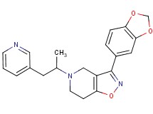 3-(1,3-benzodioxol-5-yl)-5-[1-methyl-2-(3-pyridinyl)ethyl]-4,5,6,7-tetrahydroisoxazolo[4,5-c]pyridine