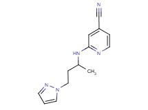2-{[1-methyl-3-(1H-pyrazol-1-yl)propyl]amino}isonicotinonitrile