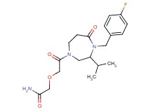 2-{2-[4-(4-fluorobenzyl)-3-isopropyl-5-oxo-1,4-diazepan-1-yl]-2-oxoethoxy}acetamide