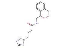 N-(3,4-dihydro-1H-2-benzopyran-1-ylmethyl)-4-(1H-1,2,4-triazol-1-yl)butanamide