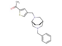 1-(4-{[(1S*,5R*)-3-benzyl-3,6-diazabicyclo[3.2.2]non-6-yl]methyl}-2-thienyl)ethanone