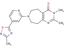 2,3-dimethyl-7-[4-(3-methyl-1,2,4-oxadiazol-5-yl)pyridin-2-yl]-3,5,6,7,8,9-hexahydro-4H-pyrimido[4,5-d]azepin-4-one
