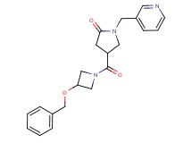 4-{[3-(benzyloxy)-1-azetidinyl]carbonyl}-1-(3-pyridinylmethyl)-2-pyrrolidinone