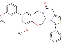 9-methoxy-7-(3-methoxyphenyl)-4-[(2-phenyl-1,3-thiazol-4-yl)acetyl]-2,3,4,5-tetrahydro-1,4-benzoxazepine