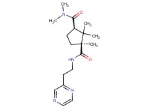 (1S*,3R*)-N~3~,N~3~,1,2,2-pentamethyl-N~1~-[2-(2-pyrazinyl)ethyl]-1,3-cyclopentanedicarboxamide