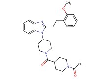 1-{1-[(1-acetyl-4-piperidinyl)carbonyl]-4-piperidinyl}-2-[2-(2-methoxyphenyl)ethyl]-1H-benzimidazole