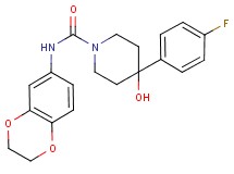 N-(2,3-dihydro-1,4-benzodioxin-6-yl)-4-(4-fluorophenyl)-4-hydroxypiperidine-1-carboxamide
