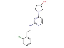 1-(2-{[2-(2-chlorophenyl)ethyl]amino}pyrimidin-4-yl)pyrrolidin-3-ol