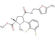 methyl (2S*,4S*,5R*)-5-(2,3-difluorophenyl)-1-methyl-4-({[(5-methyl-2-furyl)methyl]amino}carbonyl)-2-pyrrolidinecarboxylate