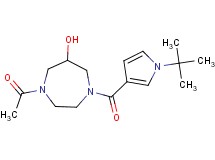 1-acetyl-4-[(1-tert-butyl-1H-pyrrol-3-yl)carbonyl]-1,4-diazepan-6-ol