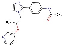N-(4-{1-[2-(pyridin-3-yloxy)propyl]-1H-imidazol-2-yl}phenyl)acetamide