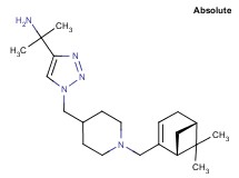 (1-{1-[(1-{[(1R,5S)-6,6-dimethylbicyclo[3.1.1]hept-2-en-2-yl]methyl}-4-piperidinyl)methyl]-1H-1,2,3-triazol-4-yl}-1-methylethyl)amine