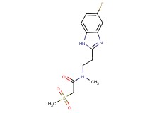 N-[2-(5-fluoro-1H-benzimidazol-2-yl)ethyl]-N-methyl-2-(methylsulfonyl)acetamide