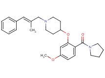 4-[5-methoxy-2-(1-pyrrolidinylcarbonyl)phenoxy]-1-[(2E)-2-methyl-3-phenyl-2-propen-1-yl]piperidine
