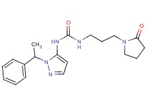 N-[3-(2-oxopyrrolidin-1-yl)propyl]-N'-[1-(1-phenylethyl)-1H-pyrazol-5-yl]urea