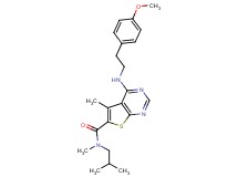 N-isobutyl-4-{[2-(4-methoxyphenyl)ethyl]amino}-N,5-dimethylthieno[2,3-d]pyrimidine-6-carboxamide