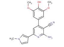 2-amino-4-(4-hydroxy-3,5-dimethoxyphenyl)-6-(1-methyl-1H-pyrrol-3-yl)nicotinonitrile
