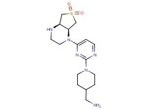 [(1-{4-[rel-(4aR,7aS)-6,6-dioxidohexahydrothieno[3,4-b]pyrazin-1(2H)-yl]-2-pyrimidinyl}-4-piperidinyl)methyl]amine dihydrochloride
