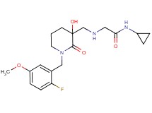 N~1~-cyclopropyl-N~2~-{[1-(2-fluoro-5-methoxybenzyl)-3-hydroxy-2-oxopiperidin-3-yl]methyl}glycinamide