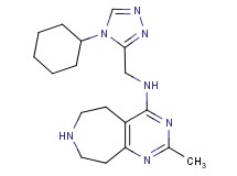N-[(4-cyclohexyl-4H-1,2,4-triazol-3-yl)methyl]-2-methyl-6,7,8,9-tetrahydro-5H-pyrimido[4,5-d]azepin-4-amine dihydrochloride