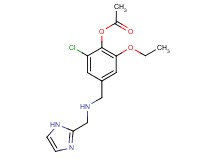 2-chloro-6-ethoxy-4-{[(1H-imidazol-2-ylmethyl)amino]methyl}phenyl acetate