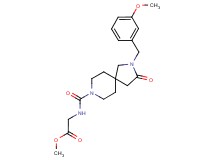 methyl N-{[2-(3-methoxybenzyl)-3-oxo-2,8-diazaspiro[4.5]dec-8-yl]carbonyl}glycinate