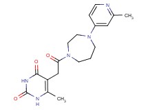 6-methyl-5-{2-[4-(2-methyl-4-pyridinyl)-1,4-diazepan-1-yl]-2-oxoethyl}-2,4(1H,3H)-pyrimidinedione