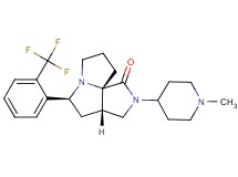 (3aS*,5S*,9aS*)-2-(1-methyl-4-piperidinyl)-5-[2-(trifluoromethyl)phenyl]hexahydro-7H-pyrrolo[3,4-g]pyrrolizin-1(2H)-one