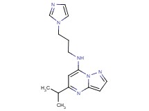 N-[3-(1H-imidazol-1-yl)propyl]-5-isopropylpyrazolo[1,5-a]pyrimidin-7-amine