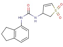 N-(2,3-dihydro-1H-inden-4-yl)-N'-(1,1-dioxido-2,3-dihydro-3-thienyl)urea