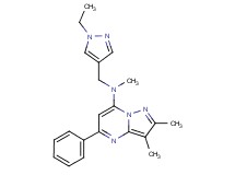 N-[(1-ethyl-1H-pyrazol-4-yl)methyl]-N,2,3-trimethyl-5-phenylpyrazolo[1,5-a]pyrimidin-7-amine