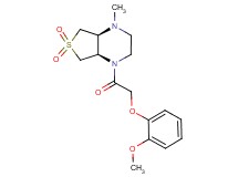 (4aS*,7aR*)-1-[(2-methoxyphenoxy)acetyl]-4-methyloctahydrothieno[3,4-b]pyrazine 6,6-dioxide