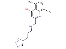 5,8-dimethyl-2-({[3-(4H-1,2,4-triazol-4-yl)propyl]amino}methyl)quinolin-4-ol