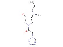 (3S*,4S*)-4-[methyl(propyl)amino]-1-(1H-tetrazol-1-ylacetyl)-3-pyrrolidinol
