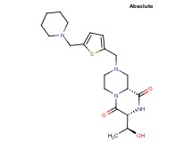 (3R,9aR)-3-[(1S)-1-hydroxyethyl]-8-{[5-(1-piperidinylmethyl)-2-thienyl]methyl}tetrahydro-2H-pyrazino[1,2-a]pyrazine-1,4(3H,6H)-dione