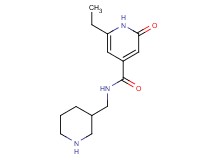6-ethyl-2-oxo-N-(piperidin-3-ylmethyl)-1,2-dihydropyridine-4-carboxamide