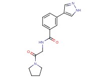 N-(2-oxo-2-pyrrolidin-1-ylethyl)-3-(1H-pyrazol-4-yl)benzamide