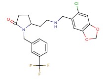 5-(2-{[(6-chloro-1,3-benzodioxol-5-yl)methyl]amino}ethyl)-1-[3-(trifluoromethyl)benzyl]-2-pyrrolidinone