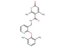 N-{[2-(2,6-dimethylphenoxy)pyridin-3-yl]methyl}-4,6-dimethyl-2-oxo-2H-pyran-5-carboxamide